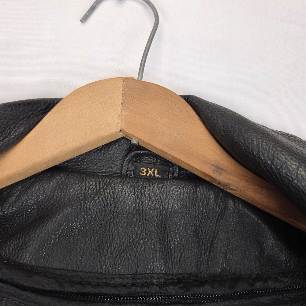VtgUniversal Rider Leather Motorcycle Jacket 3XL With Thinsulate‎ Liner YKK Zipp - Picture 13 of 16